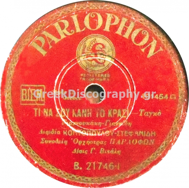 B-21746 ΤΙ ΝΑ ΣΟΥ ΚΑΝΕΙ ΤΟ ΚΡΑΣΙ