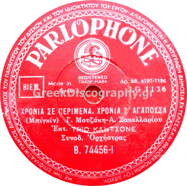 B-74456 ΧΡΟΝΙΑ ΣΕ ΠΕΡΙΜΕΝΑ ΧΡΟΝΙΑ Σ ΑΓΑΠΟΥΣΑ