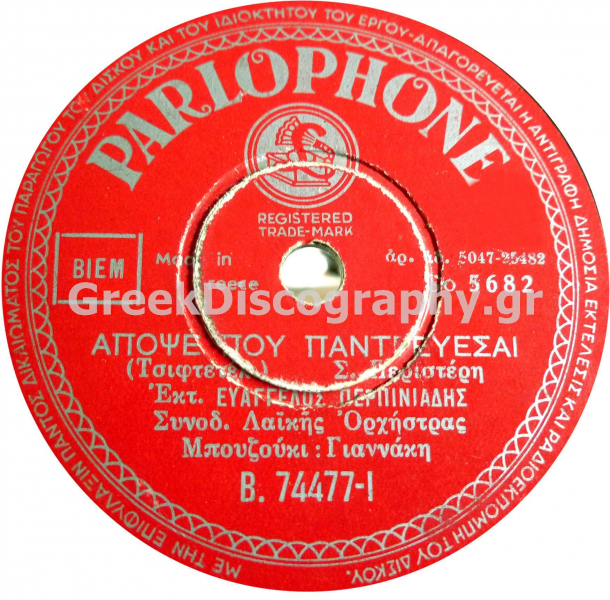 B-74477 ΑΠΟΨΕ ΠΟΥ ΠΑΝΤΡΕΥΕΣΑΙ