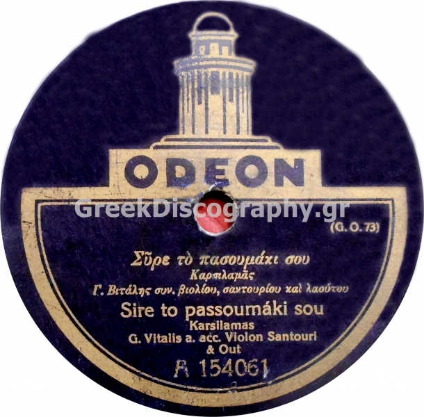 GA-1036 ΣΥΡΕ ΤΟ ΠΑΣΟΥΜΑΚΙ ΣΟΥ
