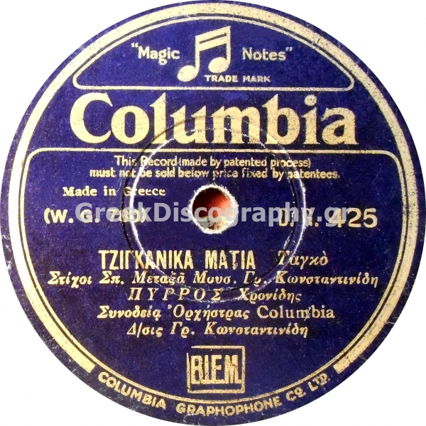 DG-0425 ΤΣΙΓΓΑΝΙΚΑ ΜΑΤΙΑ