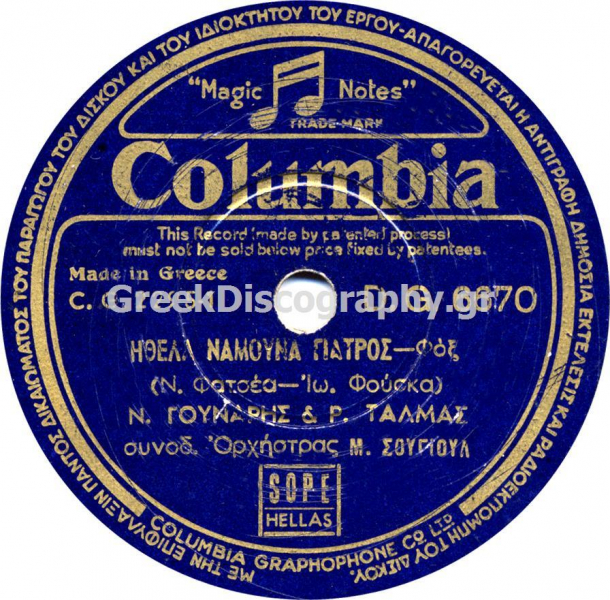 rebetiko.sealabs.net - DG-6670 ΗΘΕΛΑ ΝΑΜΟΥΝΑ ΓΙΑΤΡΟΣ