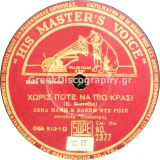 AO-2377 ΧΩΡΙΣ ΠΟΤΕ ΝΑ ΠΙΩ ΚΡΑΣΙ