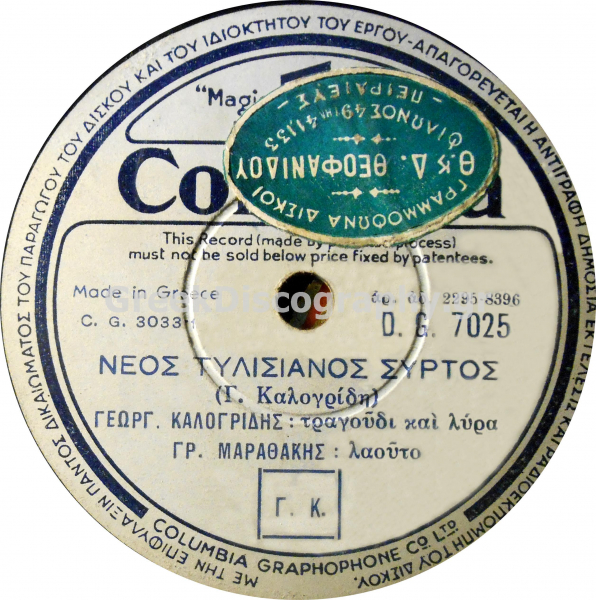 DG-7025 ΝΕΟΣ ΤΥΛΙΣΙΑΝΟΣ ΣΥΡΤΟΣ