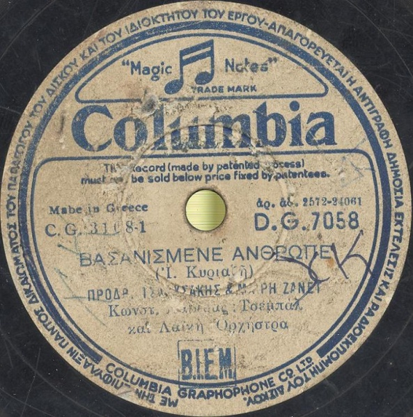 DG-7058 ΒΑΣΑΝΙΣΜΕΝΕ ΑΝΘΡΩΠΕ