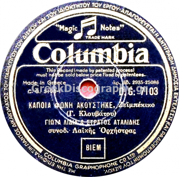 DG-7103 ΚΑΠΟΙΑ ΦΩΝΗ ΑΚΟΥΣΤΗΚΕ