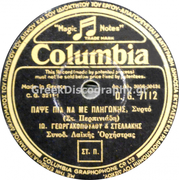 DG-7112 ΠΑΨΕ ΠΙΑ ΝΑ ΜΕ ΠΛΗΓΩΝΕΙΣ