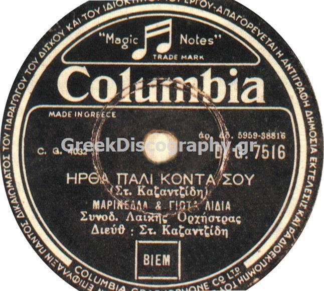 DG-7516 ΗΡΘΑ ΠΑΛΙ ΚΟΝΤΑ ΣΟΥ